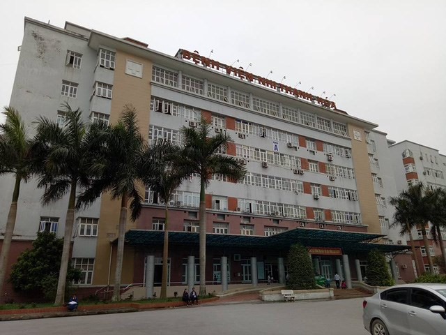 Bệnh viện Nhi Thanh H&oacute;a- nơi xảy ra vụ việc.