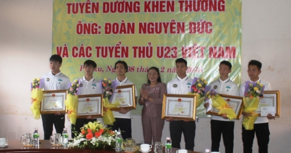 Gia Lai: Vinh danh, tặng bằng khen cho Bầu Đức và 6 cầu thủ U23 Việt Nam