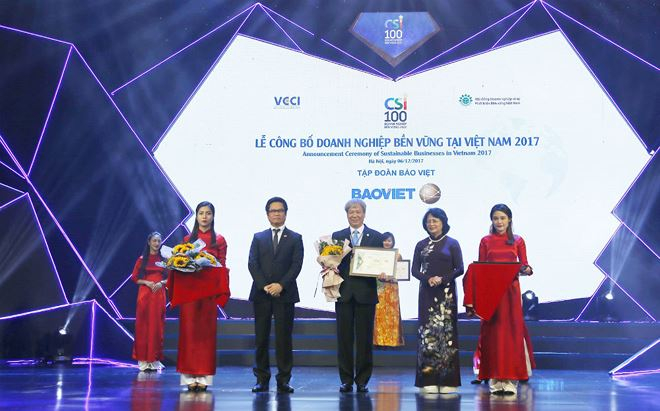 Lễ c&ocirc;ng bố DN bền vững tại Việt Nam năm 2017