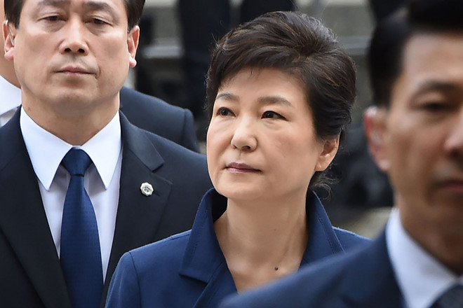 B&agrave; Park Geun Hye c&oacute; nguy cơ đối mặt &aacute;n 30 năm t&ugrave;. (Ảnh: AFP)