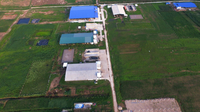Khu vực trang trại v&agrave; sản xuất của Hanamilk.