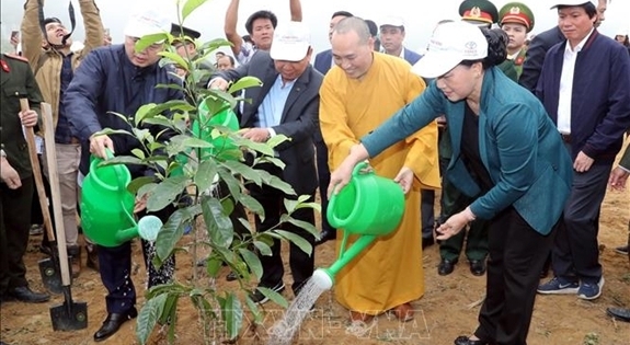 Chủ tịch Quốc hội phát động Tết trồng cây tại Hòa Bình