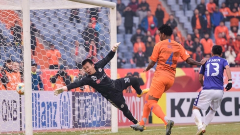 H&agrave; Nội FC kh&ocirc;ng c&oacute; lực lượng tốt nhất ở trận gặp Shandong Luneng. (Ảnh: AFC)