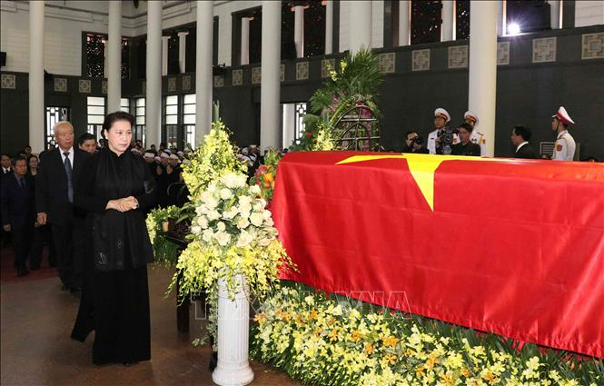 Lễ tang cấp Nh&agrave; nước nguy&ecirc;n Ph&oacute; Chủ tịch Quốc hội Nguyễn Ph&uacute;c Thanh