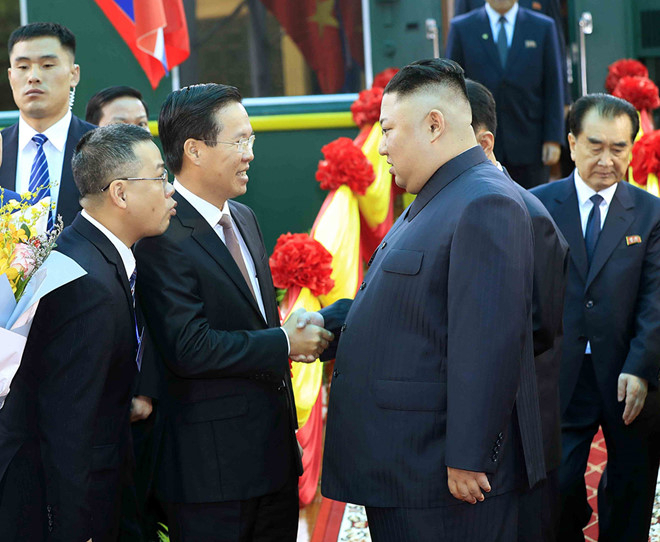 S&aacute;ng 26/2, Chủ tịch Triều Ti&ecirc;n Kim Jong-un đ&atilde; tới Việt Nam.