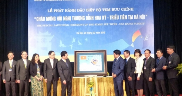 Phát hành bộ tem đặc biệt chào mừng Hội nghị thượng đỉnh Hoa Kỳ - Triều Tiên tại Hà Nội