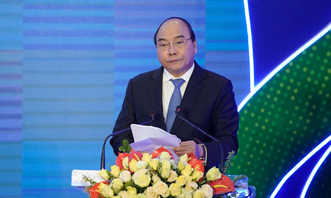 Thủ tướng Nguyễn Xu&acirc;n Ph&uacute;c ph&aacute;t biểu tại Lễ ph&aacute;t động chương tr&igrave;nh Sức khỏe Việt Nam.&nbsp;