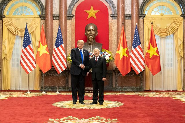 Trong ng&agrave;y h&ocirc;m qua, Tổng thống Trump đ&atilde; hội kiến Tổng B&iacute; Thư, Chủ tịch nước Nguyễn Ph&uacute; Trọng.