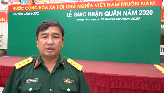 Thượng tá Nguyễn Văn Định - Chỉ huy trưởng Ban Chỉ huy Quân sự huyện Cần Đước