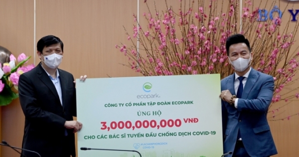 Ecopark ủng hộ 13 tỷ đồng cho công tác phòng chống dịch Covid-19