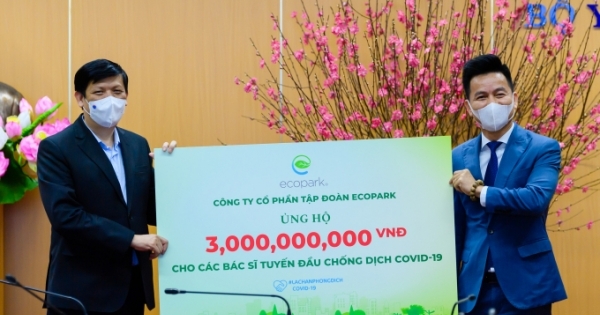 Ecopark dừng quảng cáo và sự kiện Tết để ủng hộ hàng tỷ đồng giúp Hải Dương chống Covid-19