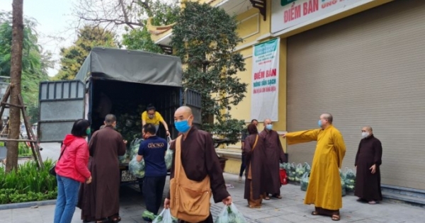 Hà Nội: Giáo hội Phật giáo Việt Nam chung tay giải cứu nông sản của bà con Hải Dương