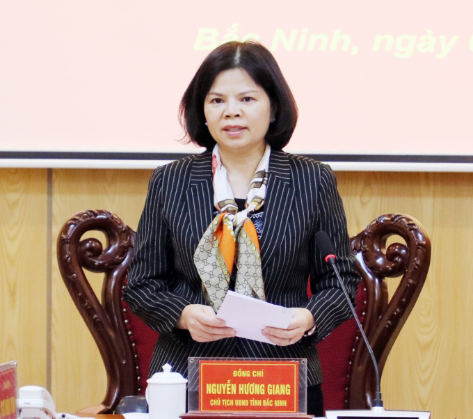 Đồng chí Nguyễn Hương Giang - Chủ tịch UBND tỉnh Bắc Ninh.