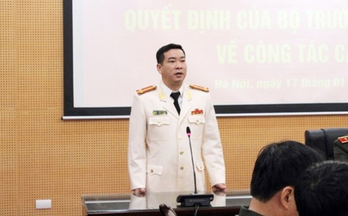 Ông Phùng Anh Lê thời điểm giữ chức vụ Trưởng phòng cảnh sát kinh tế, Công an TP Hà Nội, nay đã bị bắt. (Cổng thông tin Công an TP Hà Nội).