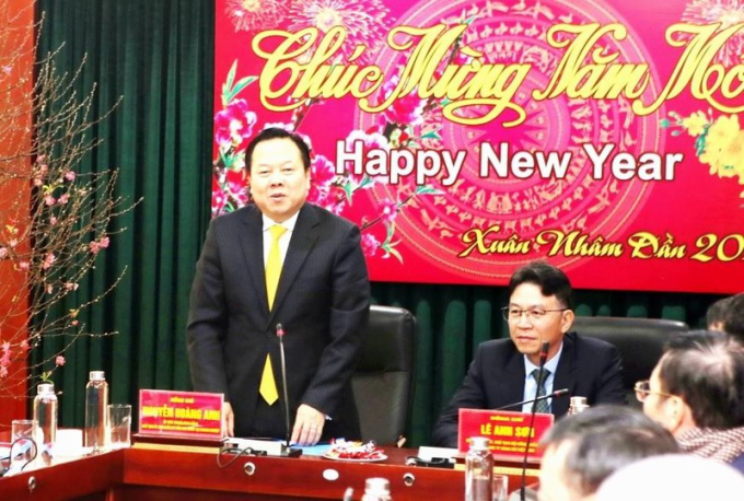 Chủ tịch Nguyễn Hoàng Anh thăm Cảng Hải Phòng dịp Tết Nhâm Dần.