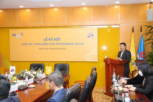Ông Nguyễn Đình Lâm – Chủ tịch HĐQT PVcomBank nhấn mạnh:PVcomBank sẵn sàng hỗ trợ, ưu tiên nguồn lực của mình cho các dự án của Tổng Công ty Sông Đà