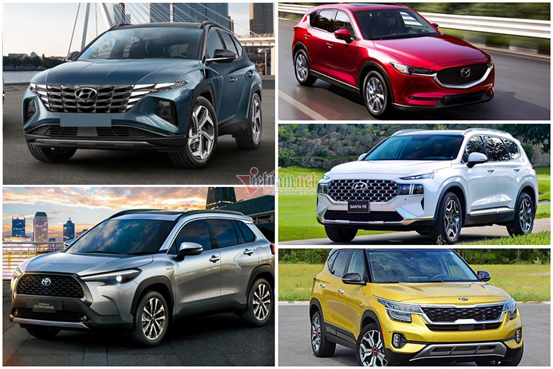 Top 5 xe đa dụng th&aacute;ng 1/2022: Hyundai Tucson ngược d&ograve;ng