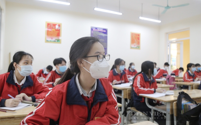Ngày 10/2 học sinh từ lớp 1 đến lớp 6 thuộc 18 huyện, thị xã của Hà Nội đi học trực tiếp