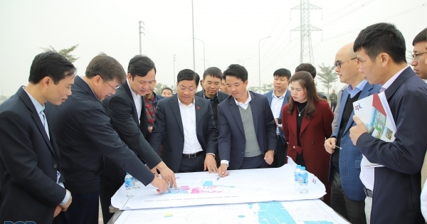 Bí thư Tỉnh ủy Bắc Giang kiểm tra một số dự án trọng điểm tại TP Bắc Giang, huyện Yên Dũng