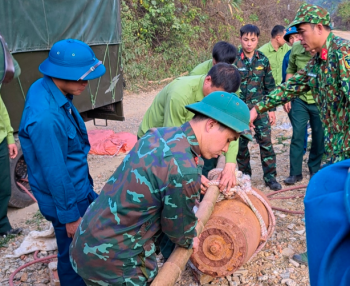 Sơn La: Hủy nổ thành công quả bom "khủng" nặng hàng trăm kg