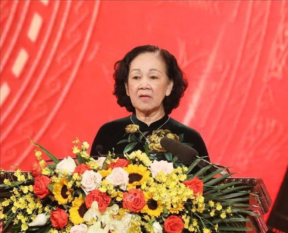 Đồng chí Trương Thị Mai, Ủy viên Bộ Chính trị, Bí thư Trung ương Đảng, Trưởng Ban Tổ chức Trung ương phát động giải