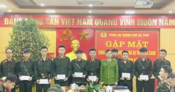 Hà Tĩnh: 245 tân binh lên đường thực hiện nghĩa vụ Công an nhân dân