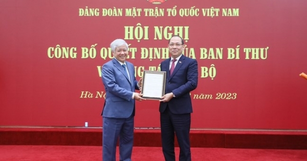 Phó Bí thư thường trực Tỉnh ủy Phú Thọ được điều động về Đảng đoàn MTTQ Việt Nam