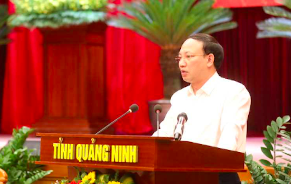 Đồng chí Nguyễn Xuân Ký, Ủy viên Trung ương Đảng, Bí thư Tỉnh ủy, Chủ tịch HĐND tỉnh phát biểu tại buổi làm việc.