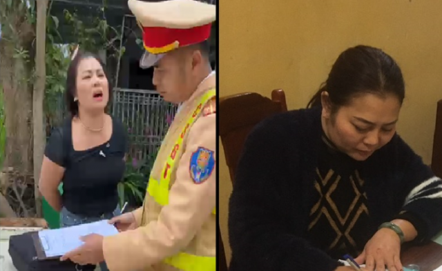 Thanh Hoá: Khởi tố vụ án người phụ nữ lăng mạ, đòi "hôn CSGT đến chết"