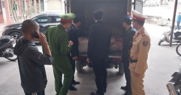 Bắc Giang: Phát hiện, tiêu hủy 167 kg sản phẩm từ lợn không rõ nguồn gốc