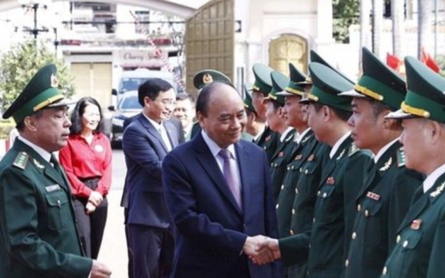 Chủ tịch nước kiểm tra công tác ứng trực dịp Tết Nguyên đán của Bộ đội Biên phòng tỉnh Đắk Lắk