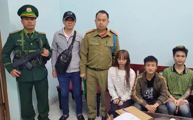 Đối tượng Vũ Thị Khánh Huyền cùng các đối tượng liên quan bị bắt giữ