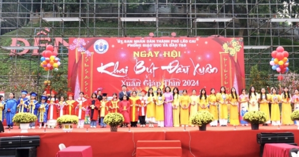 Thành phố Lào Cai tổ chức Ngày hội Khai bút đầu Xuân 2024