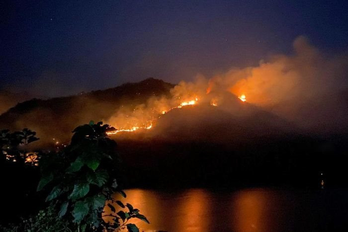 Cháy hơn 50 ha rừng đang trong quy hoạch phòng hộ