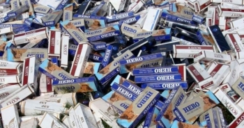 Hải Phòng: Bắt giữ 231 thùng thuốc lá lậu