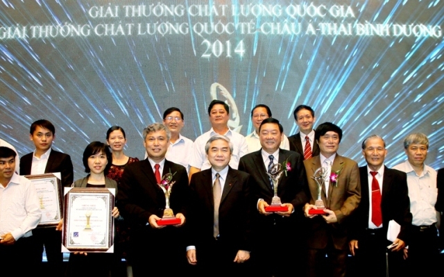 Năm 2014, c&oacute;&nbsp;65 doanh nghiệp được nhận Giải thưởng Chất lượng Quốc gia.