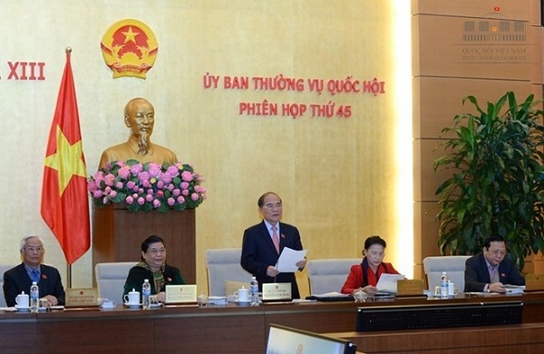 Chủ tịch Quốc hội Nguyễn Sinh H&ugrave;ng ph&aacute;t biểu tại phi&ecirc;n khai mạc phi&ecirc;n họp thứ 45 Ủy ban Thường vụ Quốc hội.