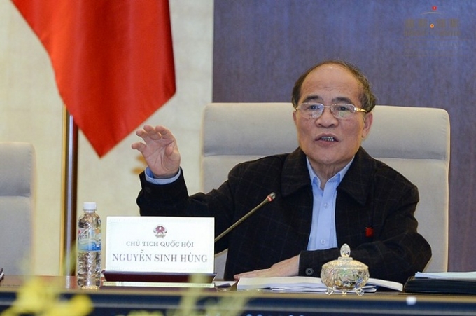 Chủ tịch Quốc hội Nguyễn Sinh H&ugrave;ng.