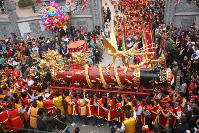 Lễ hội rước ph&aacute;o Đồng Kỵ n&eacute;t văn h&oacute;a đặc trưng của Kinh Bắc