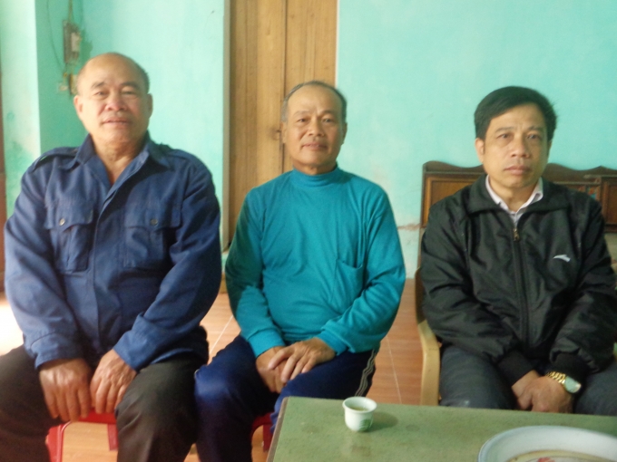 Ba người anh trai của Liệt sĩ Gạc Ma - Trần Văn Bảy lần lượt từ tr&aacute;i sang Trần Văn Thịnh, Trần Văn Vượng v&agrave; Trần Văn Thu.