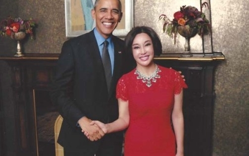 Lưu Hiểu Khánh vui mừng khi được gặp tổng thống Obama