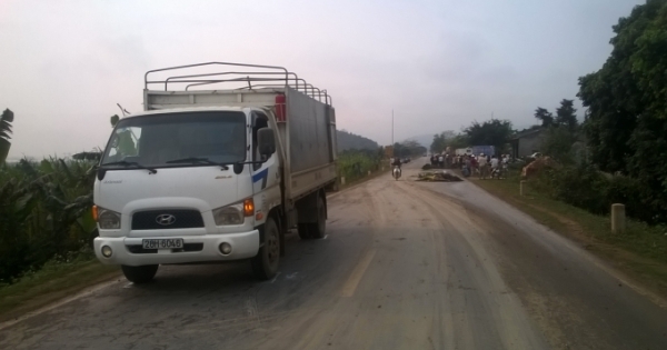 Thanh Hoá: Dừng xe bên đường, bị xe tải đâm tử vong