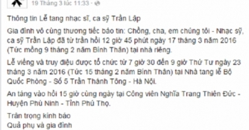 ban nhac buc tuong len tieng dinh chinh thong tin ve dam tang cua thu linh tran lap