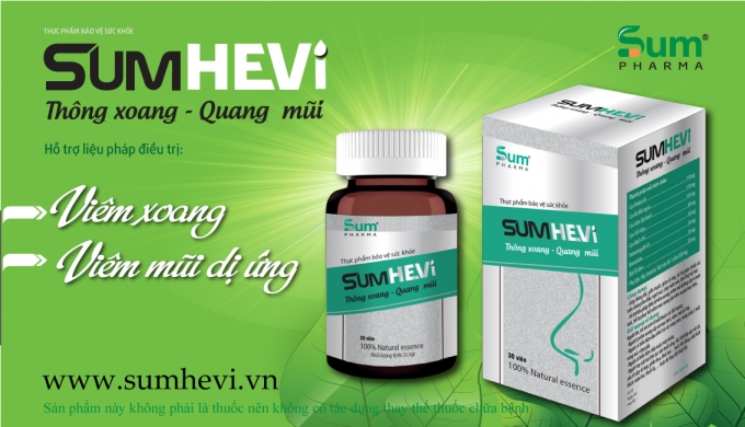 Sum Pharma ưu đ&atilde;i lớn mua 2 tặng 1 hấp dẫn với sản phẩm SUMHEVI : Th&ocirc;ng xoang - quang mũi