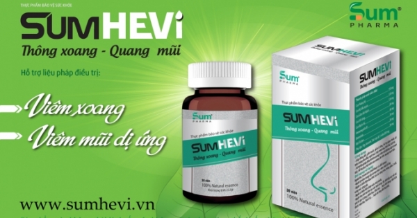 Sum Pharma ưu đãi lớn mua 2 tặng 1 hấp dẫn với sản phẩm SUMHEVI : Thông xoang - quang mũi