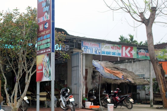 Qu&aacute;n cafe nơi xảy ra mất xe m&aacute;y của anh Thuận.