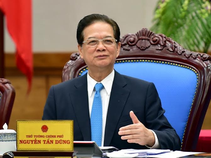 Thủ tướng Nguyễn Tấn Dũng ph&aacute;t biểu chỉ đạo tại Phi&ecirc;n họp.