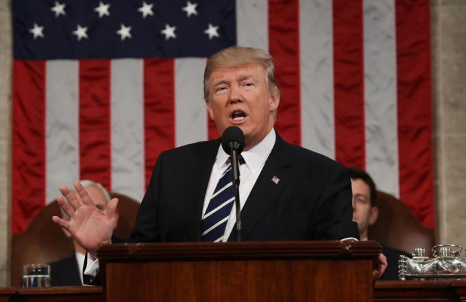 Donald Trump lần đầu tiên phát biểu trước Quốc hội
