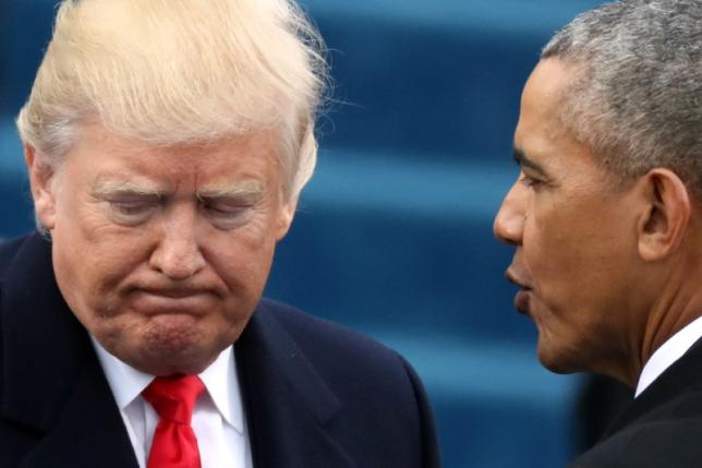 Donald Trump c&aacute;o buộc Obama nghe l&eacute;n điện thoại. (Ảnh: Reuters)