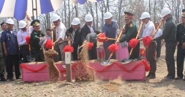 Bộ đội biên phòng Đắk Lắk khởi công xây dựng cột mốc số 41 và 43